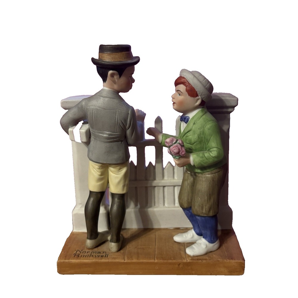 NORMAN ROCKWELL‎ "The Rivals" Figurine Danbury Mint 1980 Porcelain